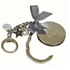 Christian DIOR Charm Pendant Keychain Key Chain ACCROCHE-SAC HANDBAG HOOK