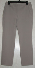 NEW WOMENS ADRIANNA PAPELL BEIGE DRESS PANT SLACKS W/ POCKETS SIZE 4