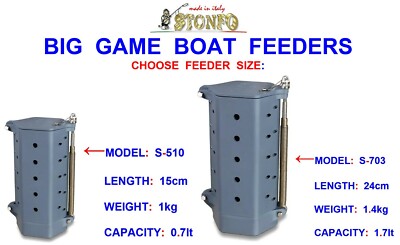 1 STONFO BIG GAME BOAT FEEDER ZUM HOCHSEEANGELN HAI TOPELING CONGER HUSS