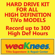 TIVO HARD DRIVE UPGRADE/REPAIR KIT FOR HIGH DEFINITION TIVOs-6 MONTH WARRANTY!!
