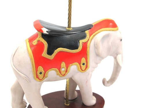 Franklin Mint Treasury of Carousel Art Porcelain Circus ELEPHANT Vintage 1988 - Picture 6 of 9