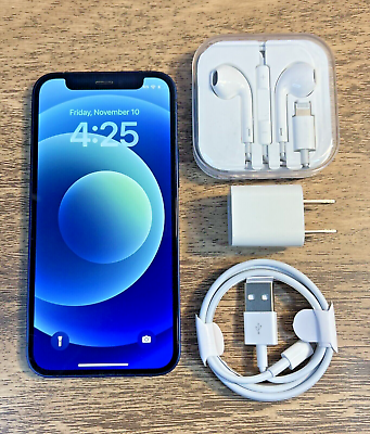 Apple iPhone 12 mini - 64GB - Blue (Unlocked) - Very Good Apple iPhone 12 mini - 64GB - Blue (Unlocked) - Very Good