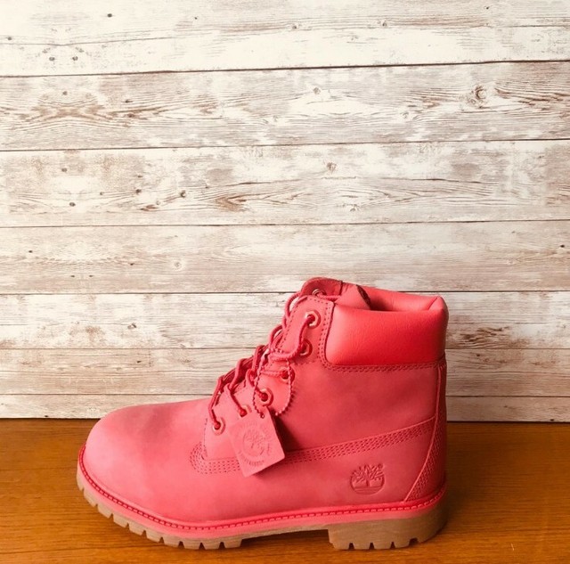 pink timberlands size 5