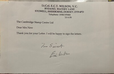 Victoria Cross Lt Colonel Wilson VC