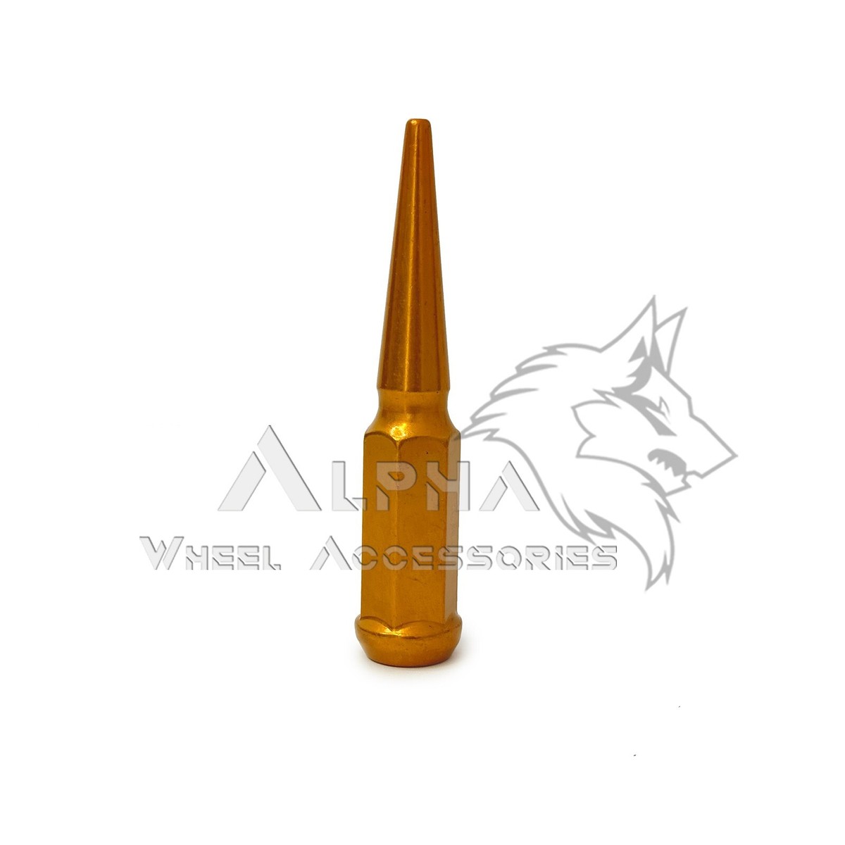 20 Gold Spike Lug Nuts 1/2