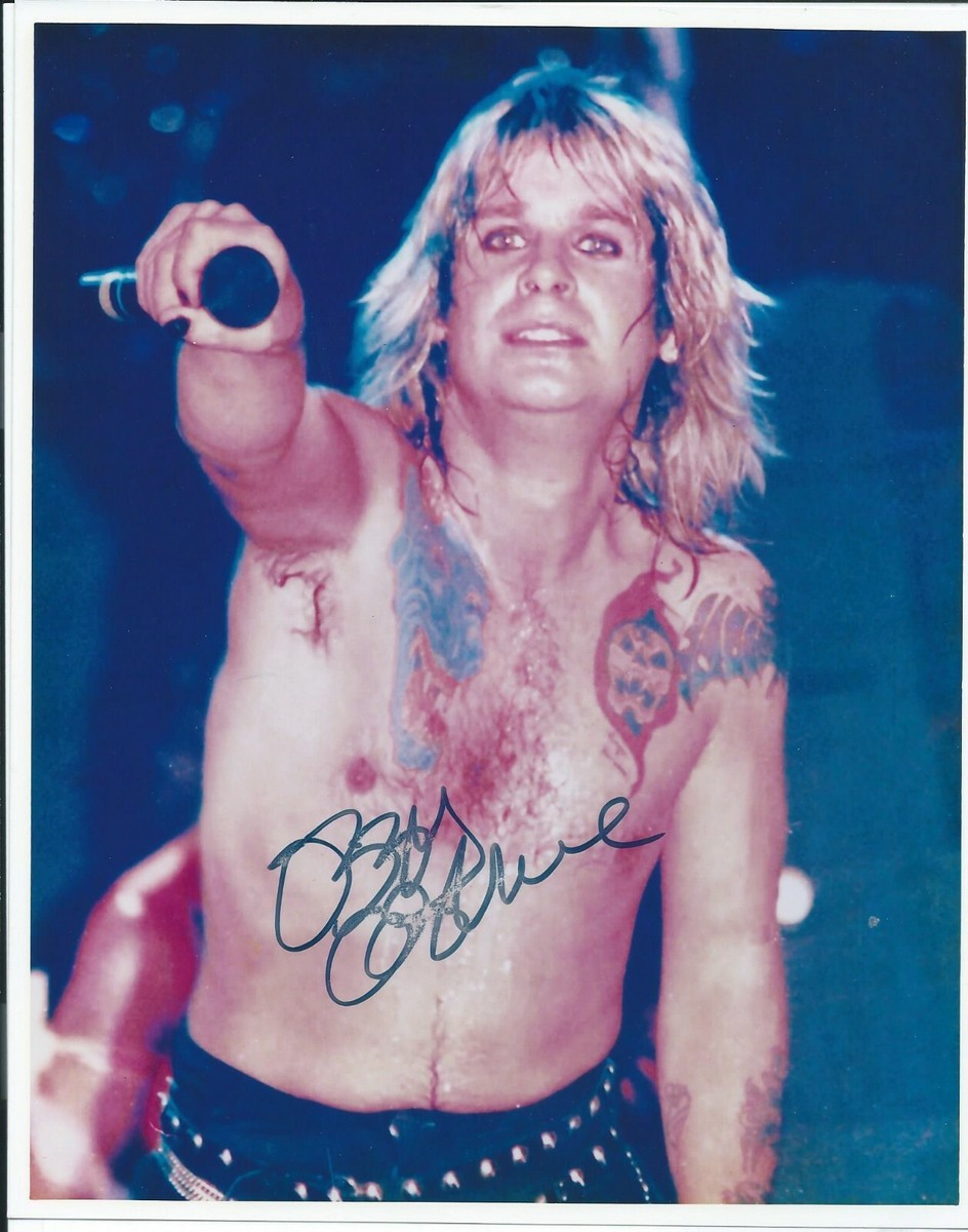 Ozzy Osbourne Autographed Hand Signed 8x10 Photo COA | eBay