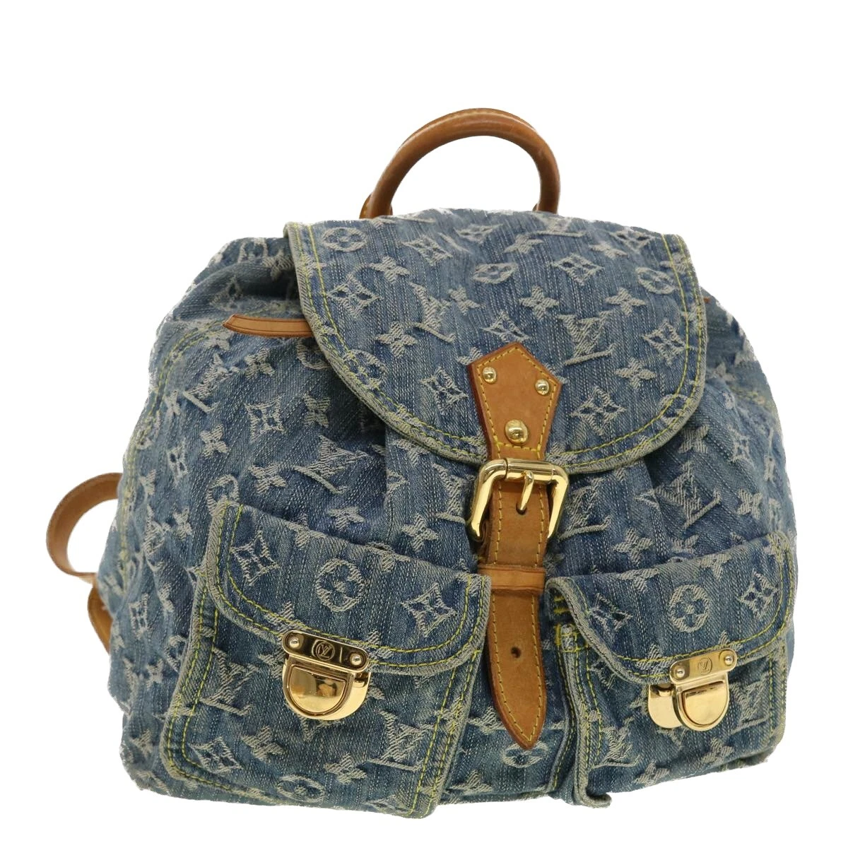 Louis Vuitton - Blue Monogram Denim Sac A Dos GM