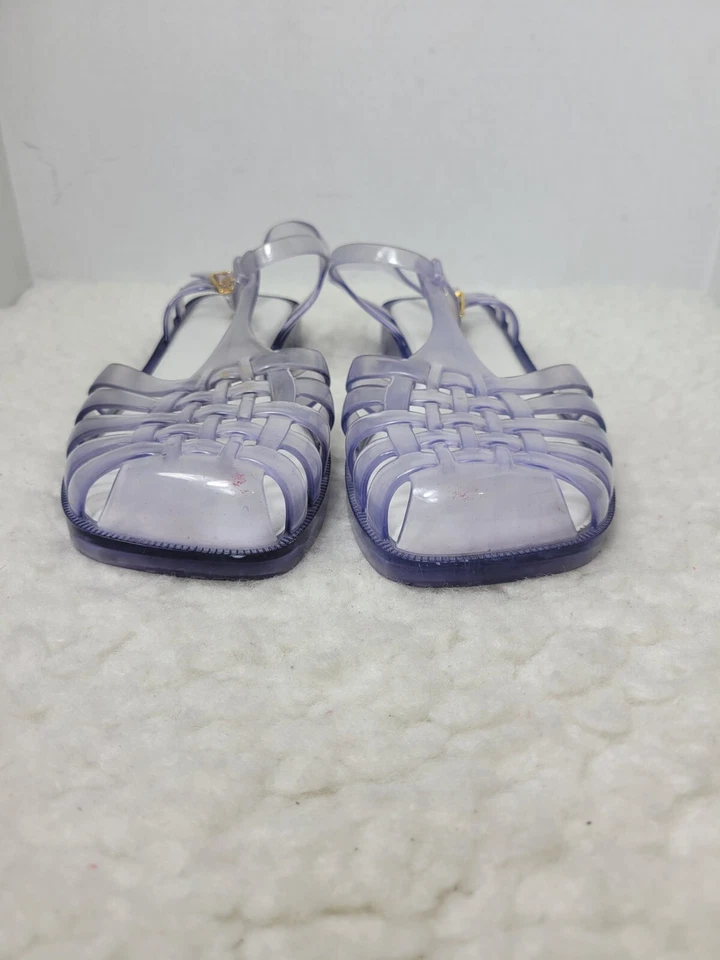 Melissa Mel Dreamed Womens Size 10 Clear Possession Jelly Shoes Fisherman - Image 2 of 4