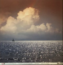 12X12 SCRAPBOOK PAPER SYT-P1197 SAILING OCEAN CRUISE
