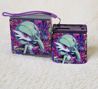 Nintendo Game Boy Advance SP X Gardevoir Pokemon Boxed Backlit M2 IPS Bildschirm GBA