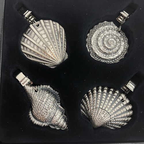 Metalla 3D Seashell Tablecloth Weights 4 Solid Heavyweight Pewter ...