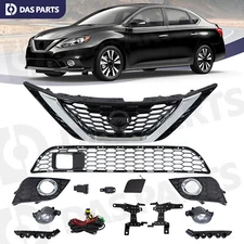 For Nissan Sentra 2016-2019 Front Bumper Grille Fog Light Cover Bracket Assembly