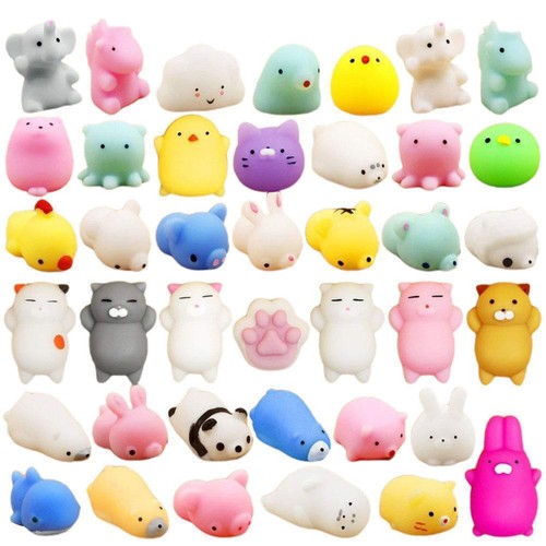 30Pcs Cute Animal Squishies Kawaii Mochi Squeeze Stretch Toy Stress uk N6G3 - Zdjęcie 5 z 15