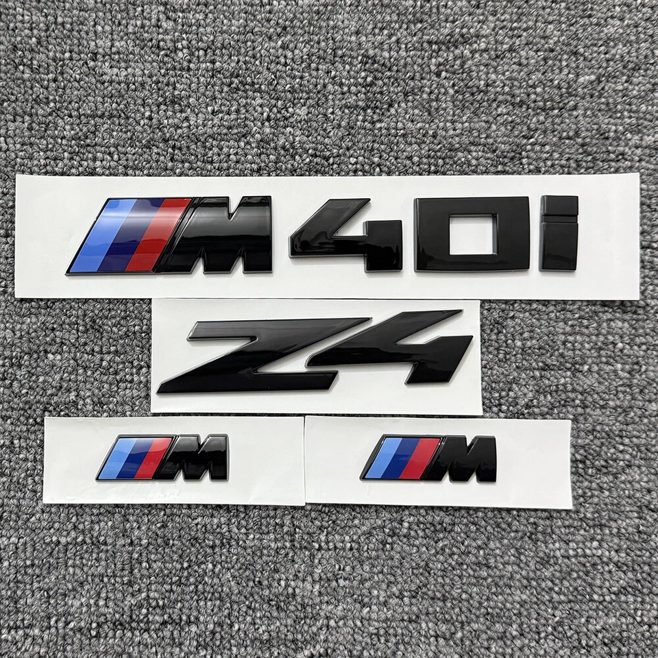 1 juego de emblema de maletero de guardabarros lateral Z4 para BMW G29 Z4 M40i M Sport insignia negra brillante Foto 2 de 4