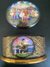 Rare Find Vintage Ardleigh Elliott & Sons 1992 Porcelain Oval Music Box