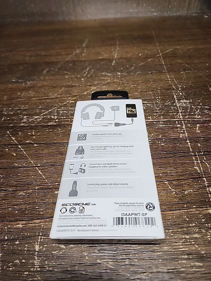 SCOSCHE StrikeLine Adapter with Female 3.5mm Auto Adapter/Charging Port - White - Image 2 of 3