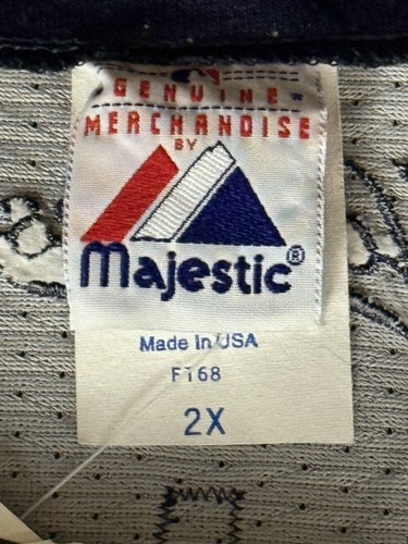 Men's Vintage ALEX RODRIGUEZ New York Yankees Navy Majestic Jersey XXL USA Made - Picture 11 of 14