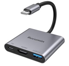 USB C HDMI adapter type C HDMI 4K w/100 W PD USB 3.0 port digital AV multiport