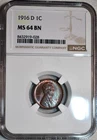 NGC MS-64 BN 1916-D Lincoln Cent, Blazing, Well-Struck specimen!