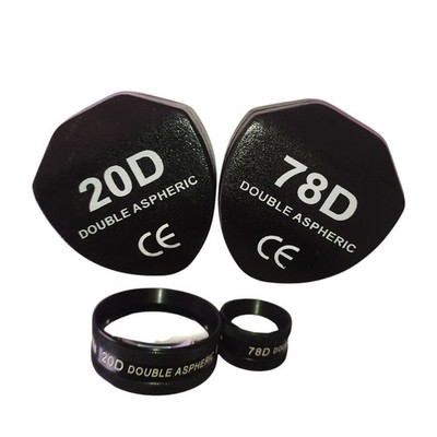 Fundus Examination 20D & 78D Lens Black Color Double Aspheric Free Shipping 100%