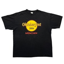 Vintage Oktoberfest 2006 Munchen T Shirt Mens XL Black German Beer Graphic Tee