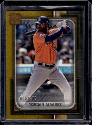 Yordan Alvarez 2023 Topps Museum Collection Yellow /299