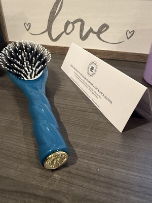 #ad La Bonne Brosse N.03 boar bristle Brand New. The Shine amp; Care Hair Brush. Blue $120.00