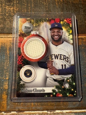2025 Topps Holiday Jackson Chourio Relic PR-JC Brewers