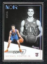 2018 Noir Rookies Metal Frame Statement Edition 9/25 Michael Porter Jr #244 h8k