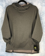 Womans NWT Champion Sweatshirt L Hoodie Pullover Gray Herringbone C9 Logo Sports