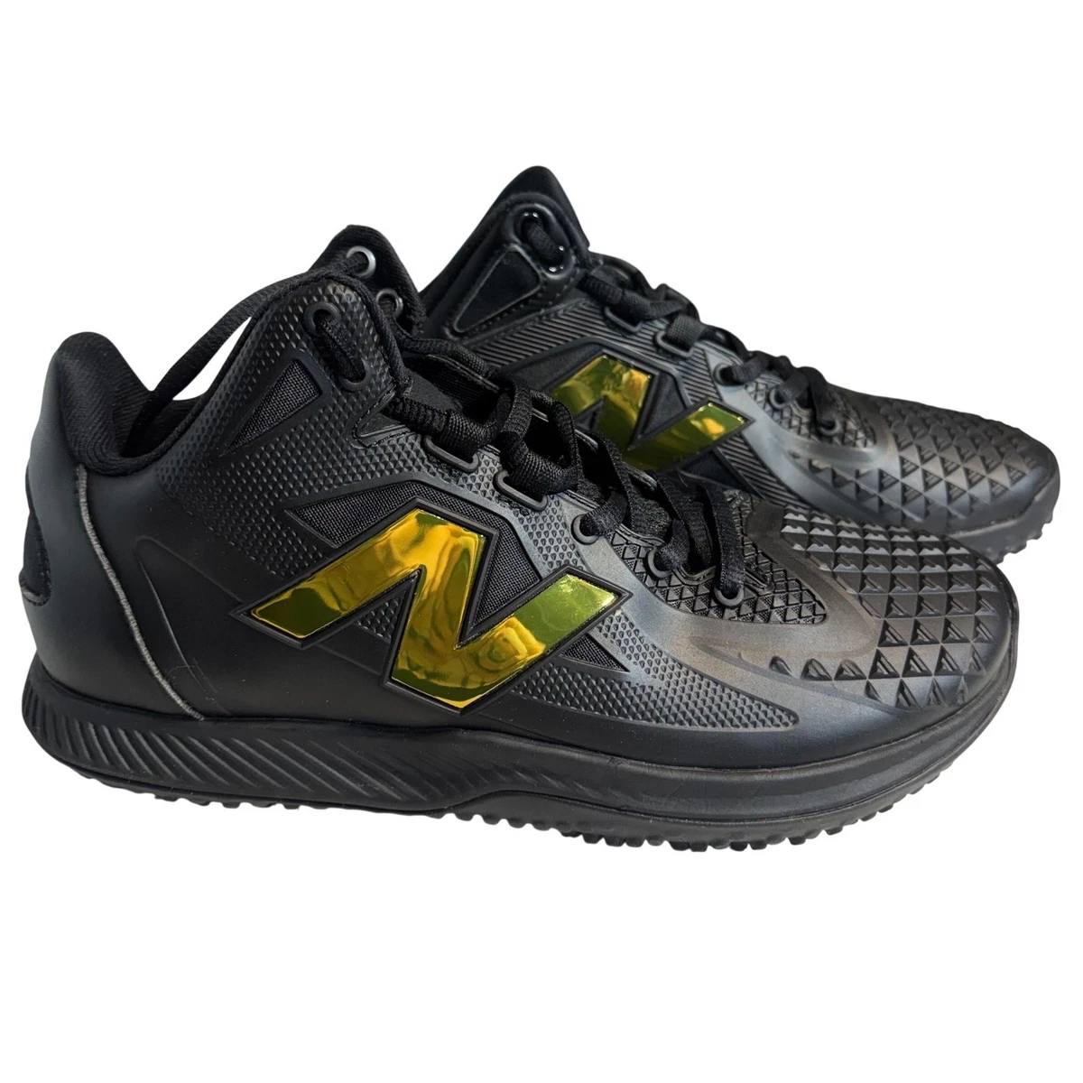 New Balance S01 Turf Shoes 7.5M 9W Black Gold Shohei Ohtani FuelCell Cleat Black/Gold Kids Turf Soccer Cleats – EU 38 / | Mercari main image 4