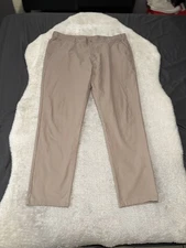 Jack Archer Jetsetter Tech Slim Fit Pant Men 38x32 Oak Khaki Chino Casual Golf