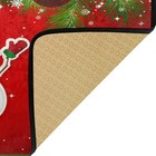Christmas Kitchen Rugs Runner Red Christmas Snowman 39"x20" — photo 5