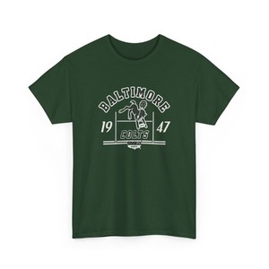 AAFC Baltimore Colts Football 1947 Printed T-Shirt  Vintage Sports Collectible