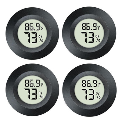 4 Pack Hygrometer Thermometer Digital Humidity Meter Indoor/Outdoor Humidity Mon