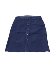 A.P.C. Buttoned Midi Skirt In Cotton Denim Women Blue Size 36