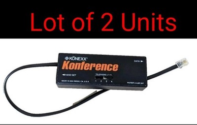 Lot Of 2 KONEXX Konference Konnector Analog-to-Digital Adapter w/Power