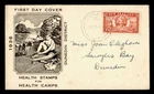 DR WHO 1936 NEW ZEALAND FDC HEALTH STAMP DUNEDIN M81348