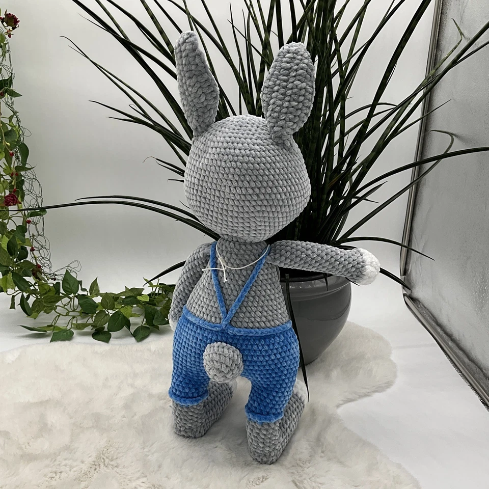 Häkeltier Kuscheltier Häkelarbeit Amigurumi gehäkelter süßer Hase - Bild 4 von 4