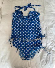 Bravissimo Blue Polka Dot Bikini 38G