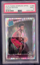 2018-19 Donruss Optic Rated Rookie Shock Collin Sexton RC PSA 9 