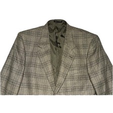VintageEmanuel Ungaro Men's Wool Cashmere Tweed Sport Coat Blazer 2 Button Italy