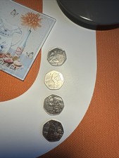 Paddington Bear 2018/2019 Full Set of 4 50p Fifty Pence Coins Circulated Rare