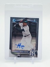 MANI CEDENO 2025 BOWMAN CHROME 1ST BASEBALL AUTOGRAPH #CPA-MCE YANKEES Q4562