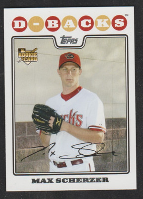 MAX SCHERZER 2008 Topps Update #UH280 SP RC Set Break SEE SCANS Future HOF