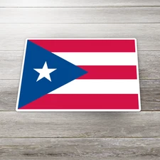 Puerto Rico Flag Sticker Decal Boricua Pride Official Royal Blue 1.5" - 25" Size