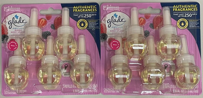 10 Glade PlugIns Scented Oil Refills, Bubbly Berry Splash, 2 x 5 pack