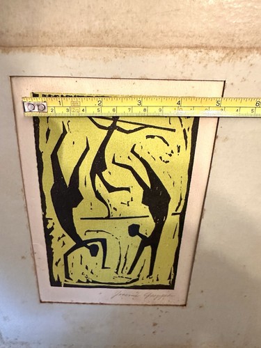 Jerome Gropper Signed Woodcut "Acrobats" Scholastic Gold Medal Award Print 19" - Photo 11/13