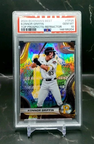 2024 Bowman'S Best Top Prospects #TP25 Konnor Griffin Refractor PSA 10