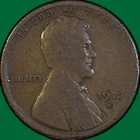 1912-D Lincoln Wheat Cent Very Good VG Coin #35823